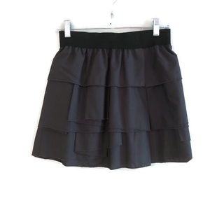 Aqua Ruffle Miniskirt w elastic waistband | Size Small